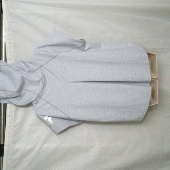 New Balance Hooded Jersey Crop Top, M, Heather Grey, Short sleeve, High … - Picture 9 of 14